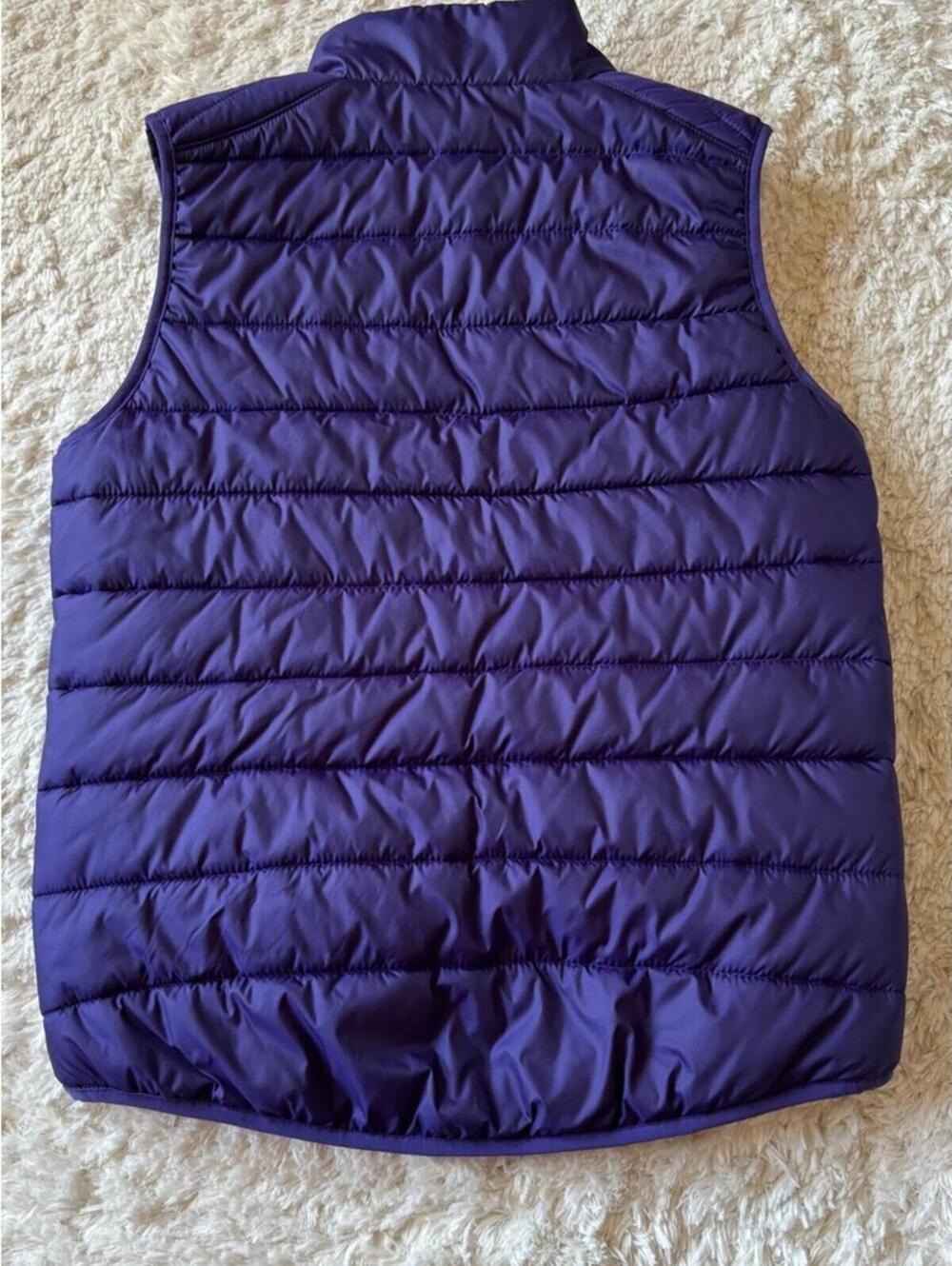 Reversible Nike x Clemson Puffer Vest - Purple & Orange - Picture 3 of 8
